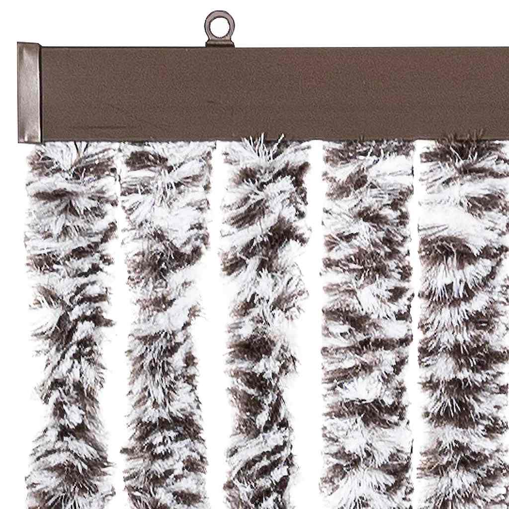 315129 vidaXL Insect Curtain Brown and Beige 56x200 cm Chenille