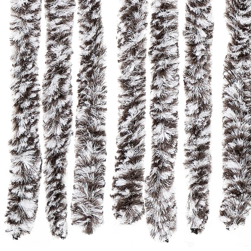 vidaXL Insect Curtain Brown and Beige 56x200 cm Chenille
