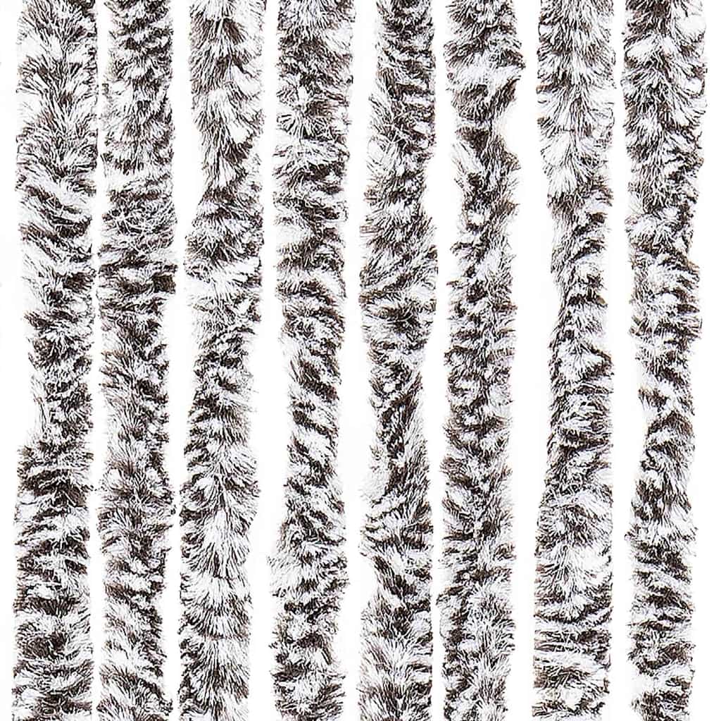 315129 vidaXL Insect Curtain Brown and Beige 56x200 cm Chenille