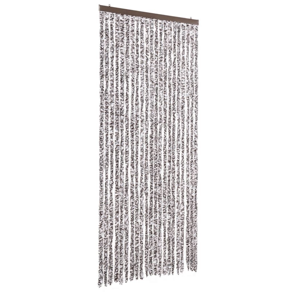 vidaXL Insect Curtain Brown and Beige 90x200 cm Chenille