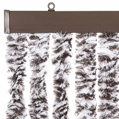 vidaXL Insect Curtain Brown and Beige 90x200 cm Chenille