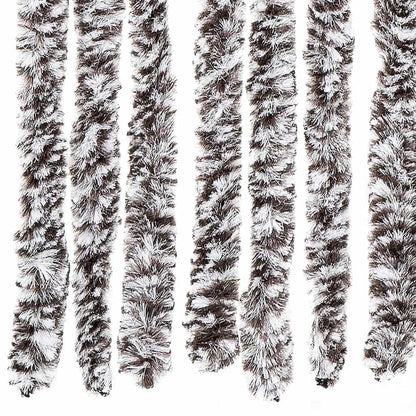 315130 vidaXL Insect Curtain Brown and Beige 90x200 cm Chenille