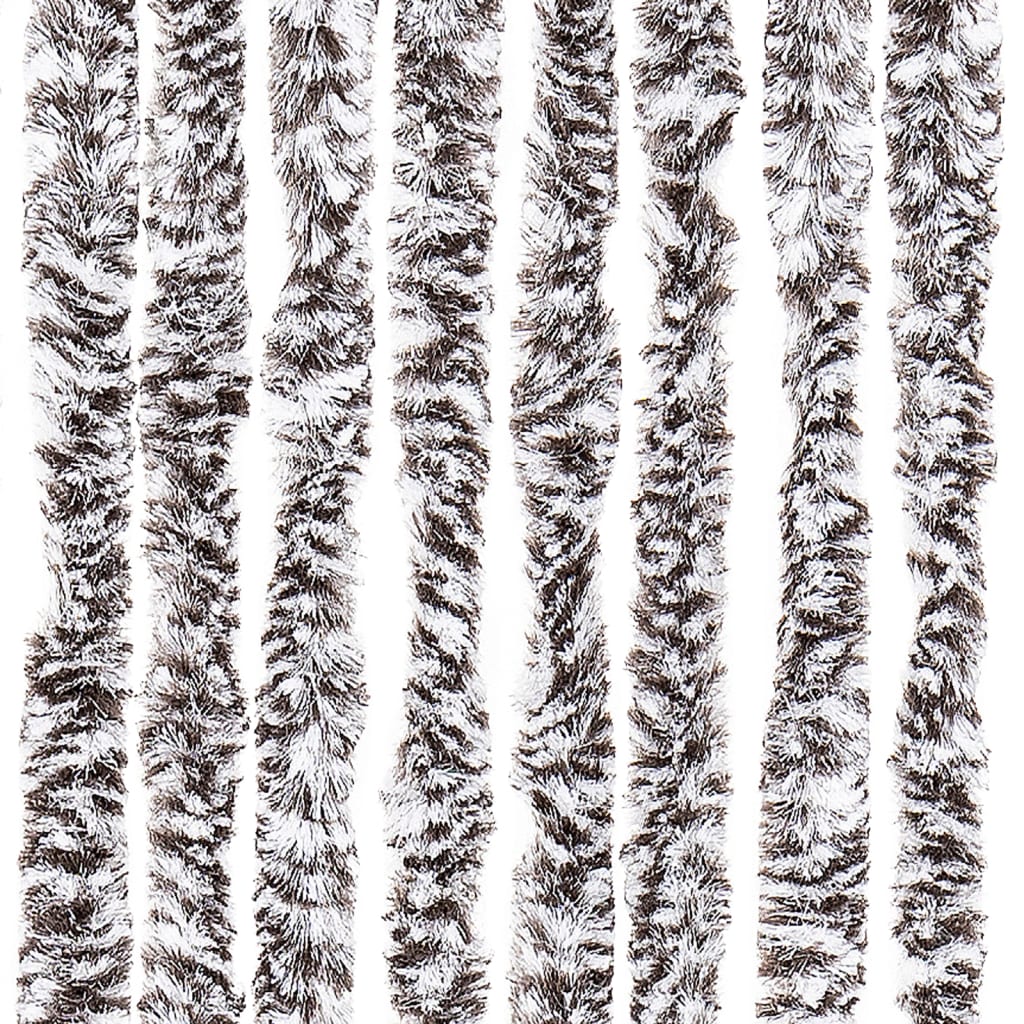 vidaXL Insect Curtain Brown and Beige 90x200 cm Chenille
