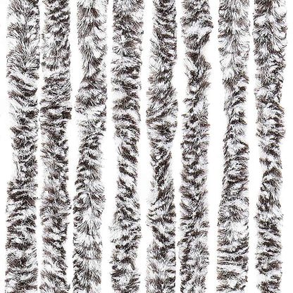 vidaXL Insect Curtain Brown and Beige 118x220 cm Chenille