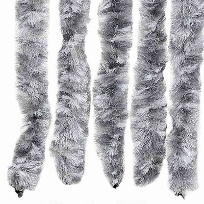 315132 vidaXL Insect Curtain White and Grey 56x200 cm Chenille