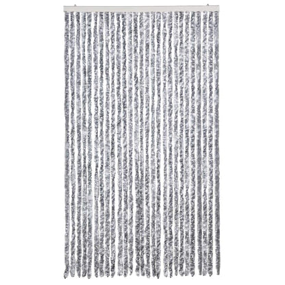 vidaXL Insect Curtain White and Grey 118x220 cm Chenille