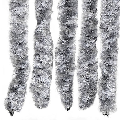 vidaXL Insect Curtain White and Grey 118x220 cm Chenille
