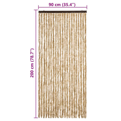 vidaXL Insect Curtain Beige 90x200 cm Chenille