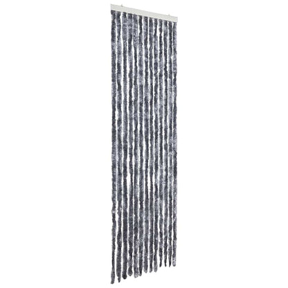 315138 vidaXL Insect Curtain Silver 56x200 cm Chenille