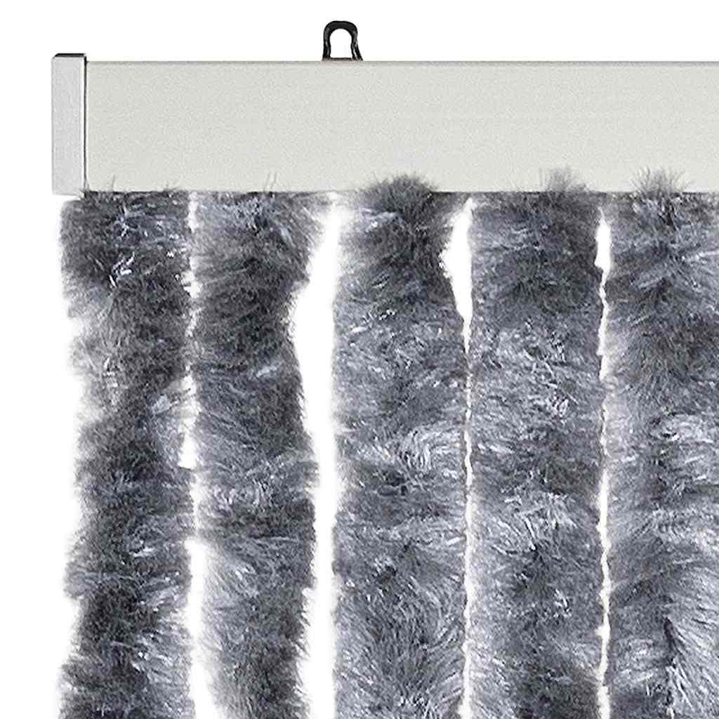 315138 vidaXL Insect Curtain Silver 56x200 cm Chenille
