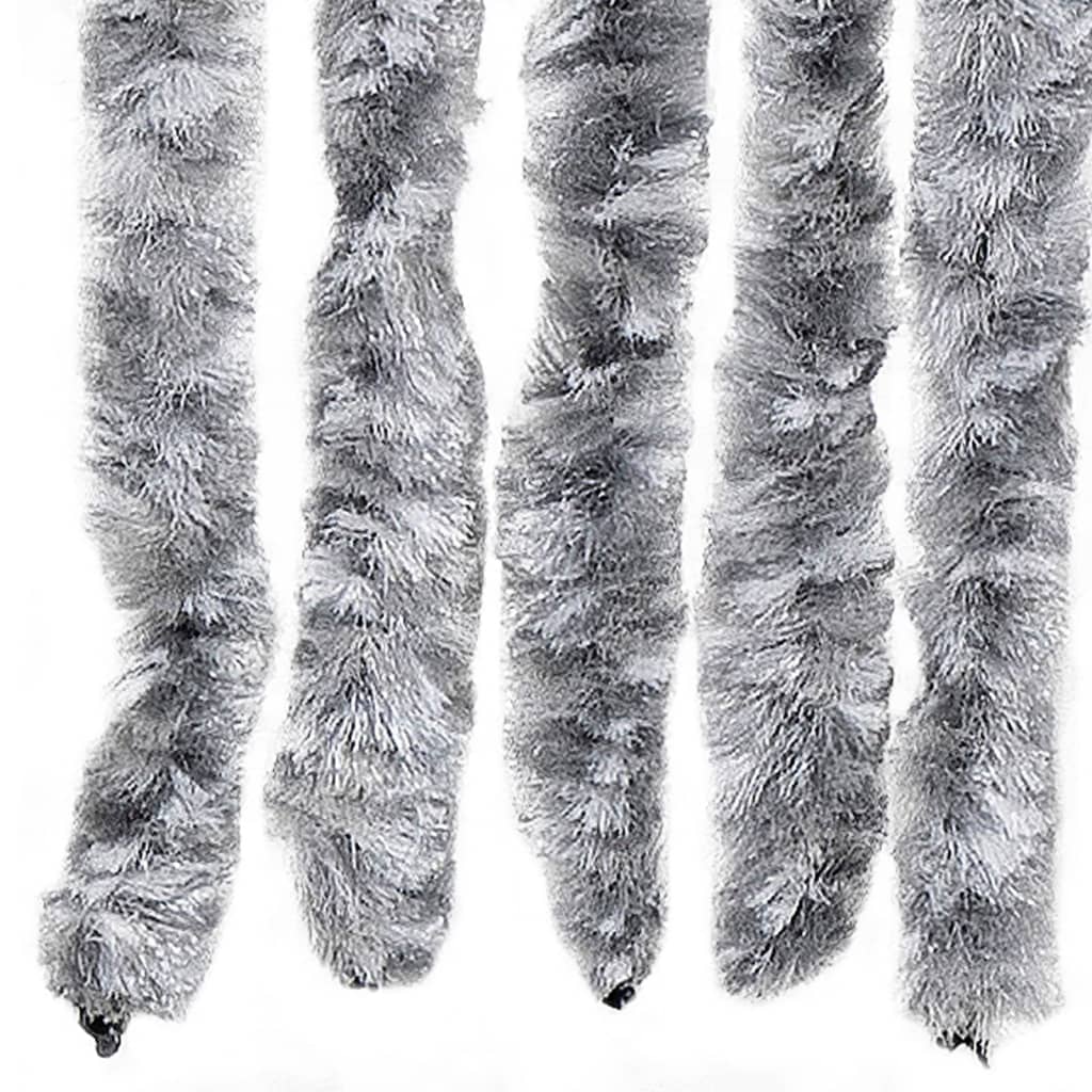 vidaXL Insect Curtain Silver 56x200 cm Chenille