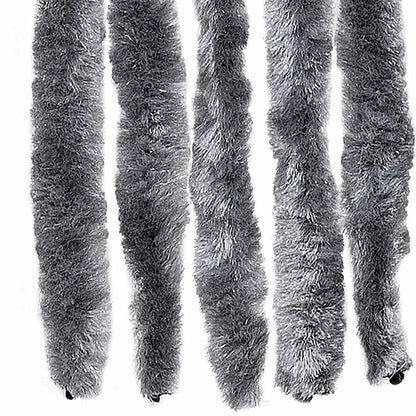 315138 vidaXL Insect Curtain Silver 56x200 cm Chenille