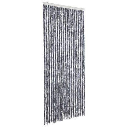 315139 vidaXL Insect Curtain Silver 90x200 cm Chenille
