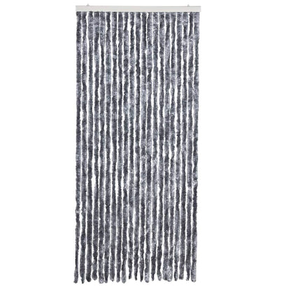 315139 vidaXL Insect Curtain Silver 90x200 cm Chenille