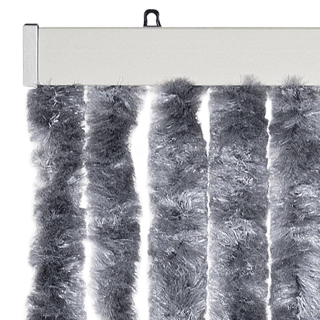 vidaXL Insect Curtain Silver 90x200 cm Chenille