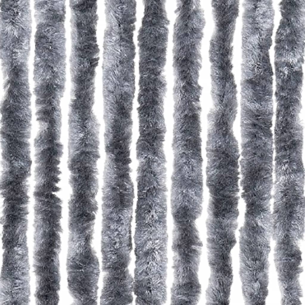 vidaXL Insect Curtain Silver 90x200 cm Chenille