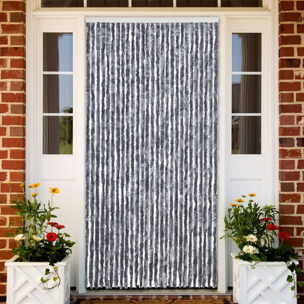 vidaXL Insect Curtain Silver 118x220 cm Chenille