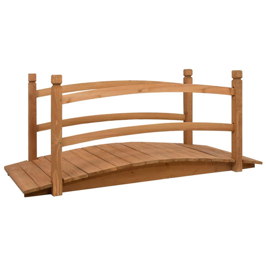 313890 vidaXL Garden Bridge 140x60x60 cm Solid Firwood