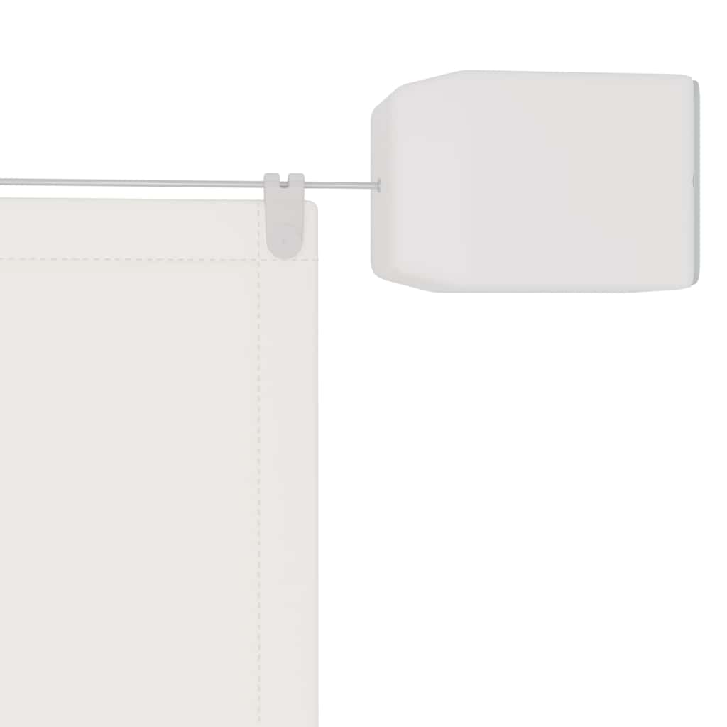 148166 vidaXL Vertical Awning White 140x420 cm Oxford Fabric
