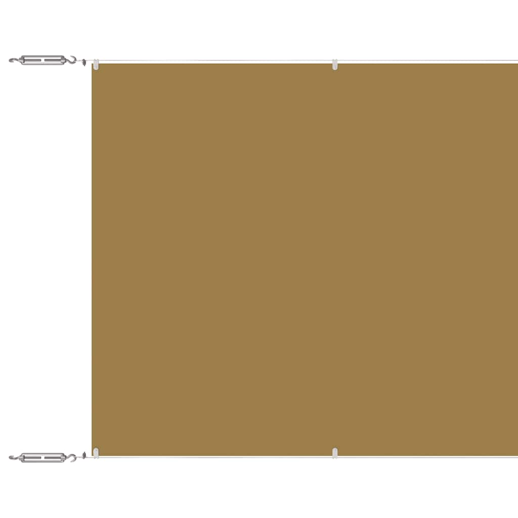vidaXL Vertical Awning Beige 140x1200 cm Oxford Fabric