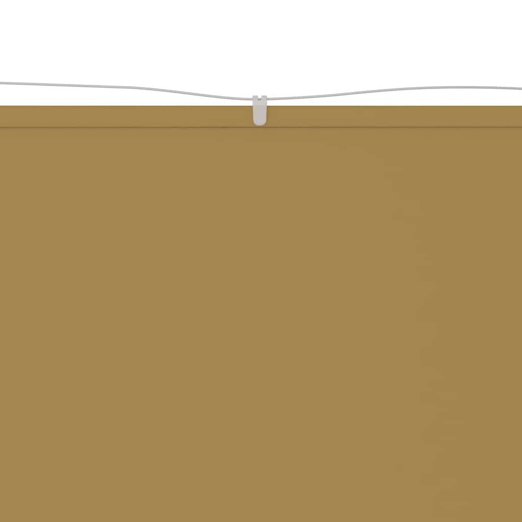 vidaXL Vertical Awning Beige 140x1200 cm Oxford Fabric