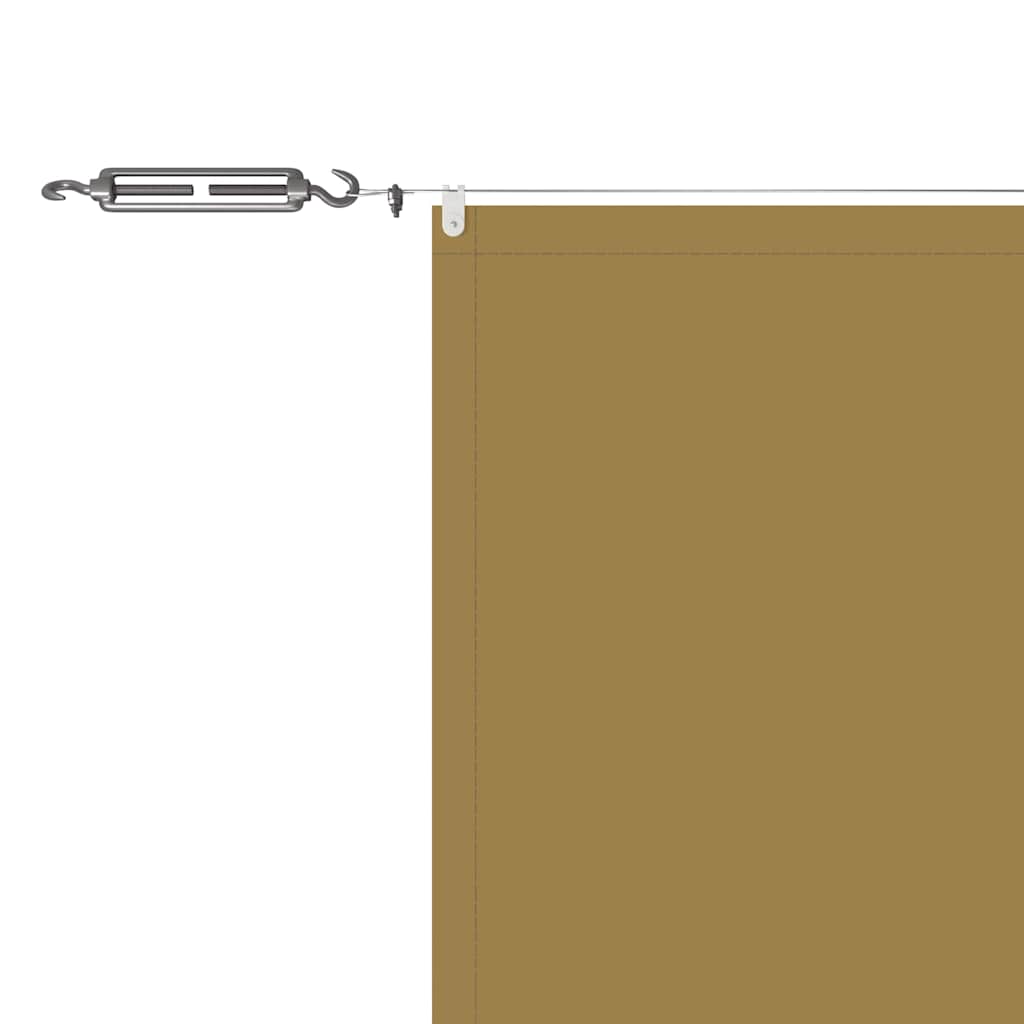 vidaXL Vertical Awning Beige 140x1200 cm Oxford Fabric