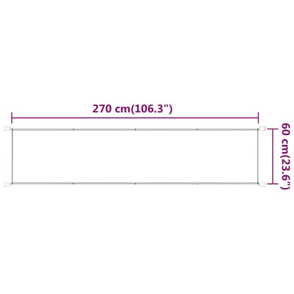 148297 vidaXL Vertical Awning Light Green 60x270 cm Oxford Fabric