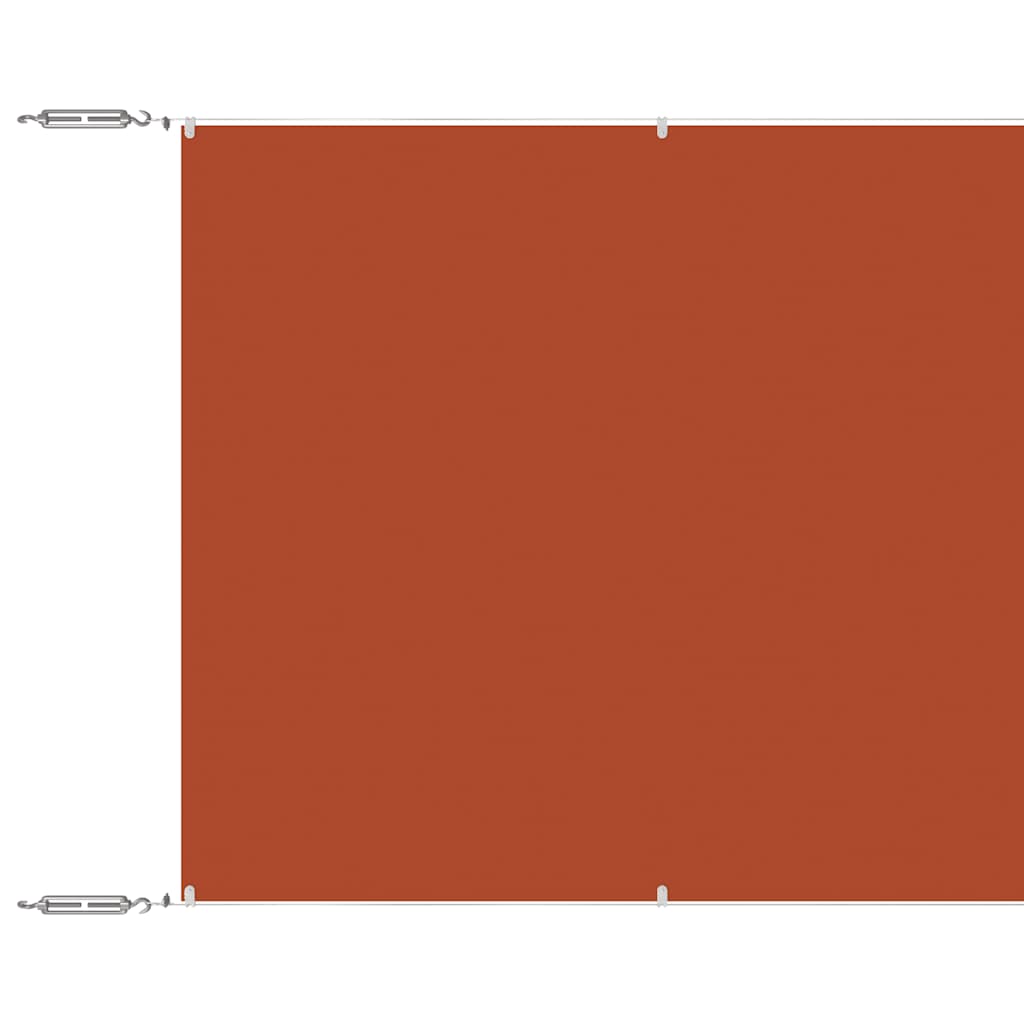 vidaXL Vertical Awning Terracotta 60x1000 cm Oxford Fabric