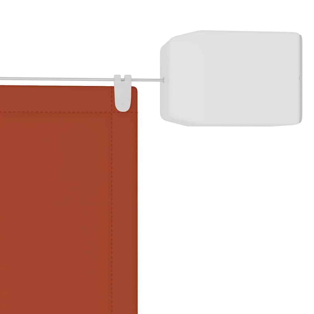148362 vidaXL Vertical Awning Terracotta 140x420 cm Oxford Fabric