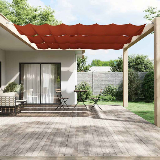 148362 vidaXL Vertical Awning Terracotta 140x420 cm Oxford Fabric