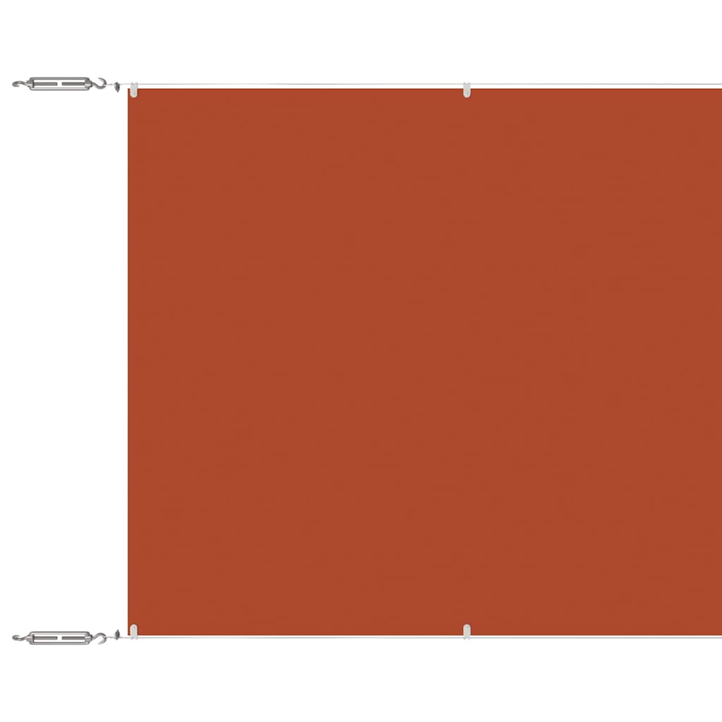 vidaXL Vertical Awning Terracotta 140x800 cm Oxford Fabric