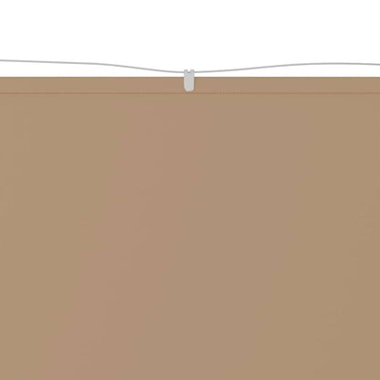 vidaXL Vertical Awning Taupe 100x1000 cm Oxford Fabric