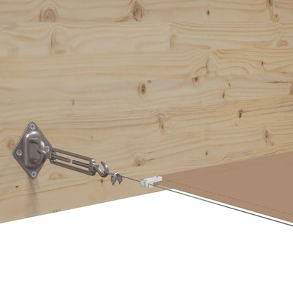 vidaXL Vertical Awning Taupe 100x1000 cm Oxford Fabric