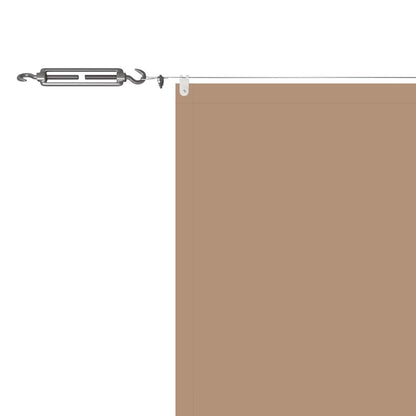vidaXL Vertical Awning Taupe 100x1000 cm Oxford Fabric