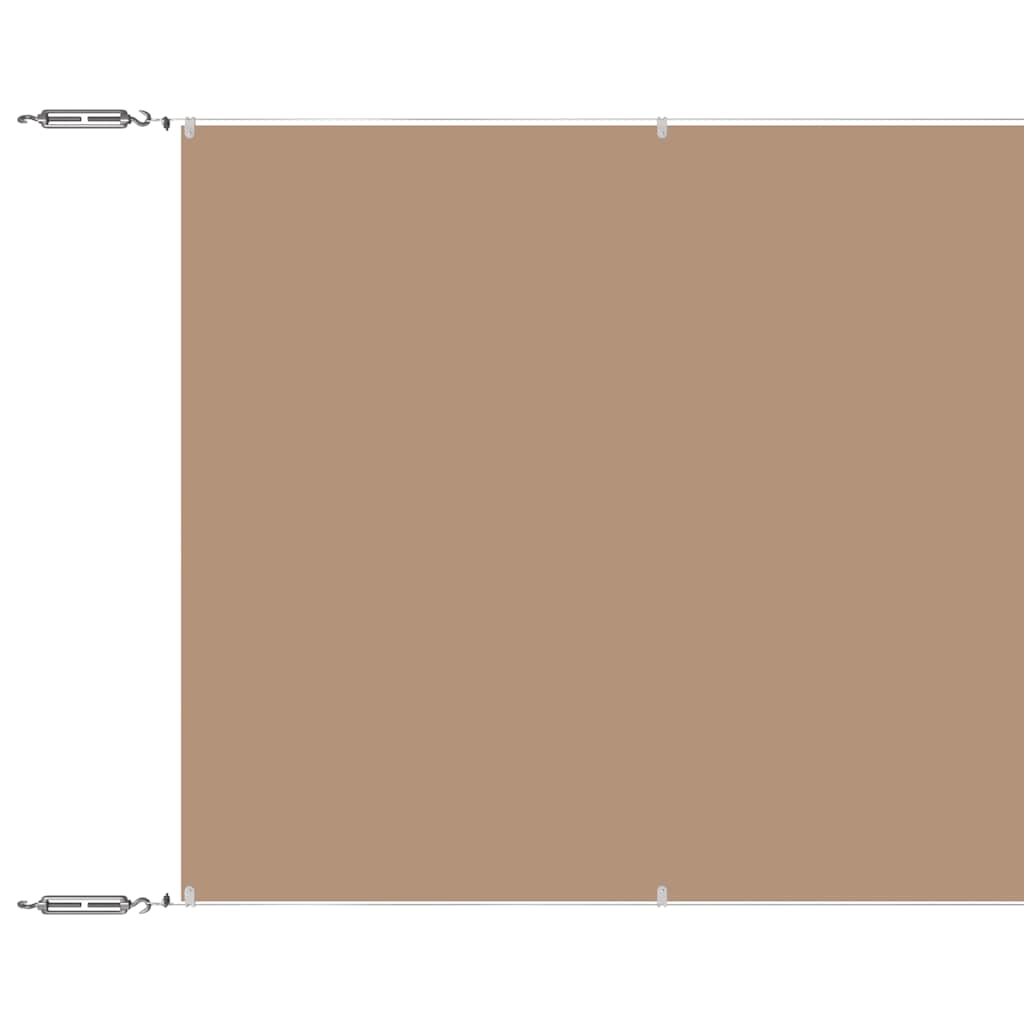 vidaXL Vertical Awning Taupe 140x600 cm Oxford Fabric
