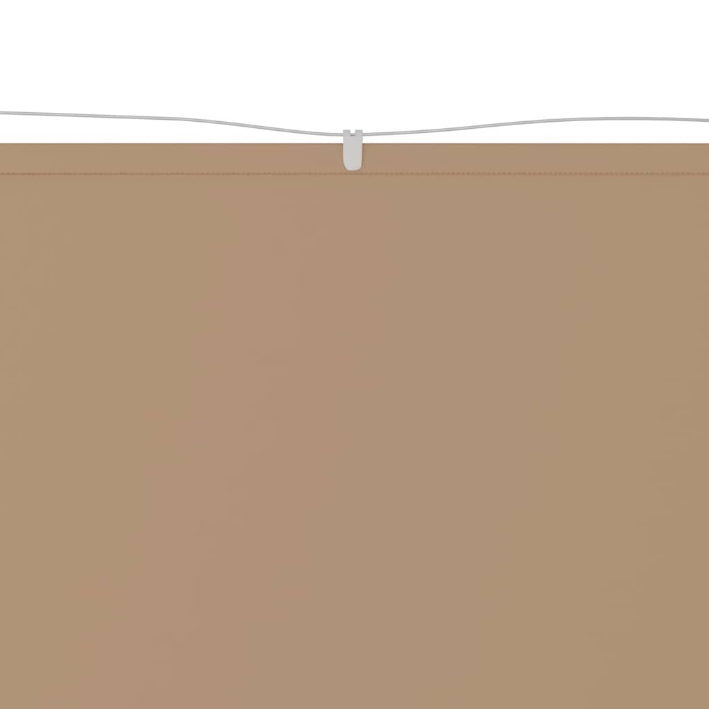 vidaXL Vertical Awning Taupe 140x600 cm Oxford Fabric