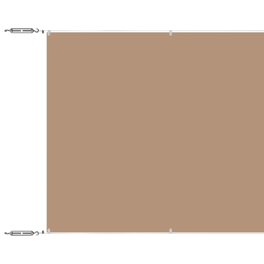 vidaXL Vertical Awning Taupe 140x800 cm Oxford Fabric