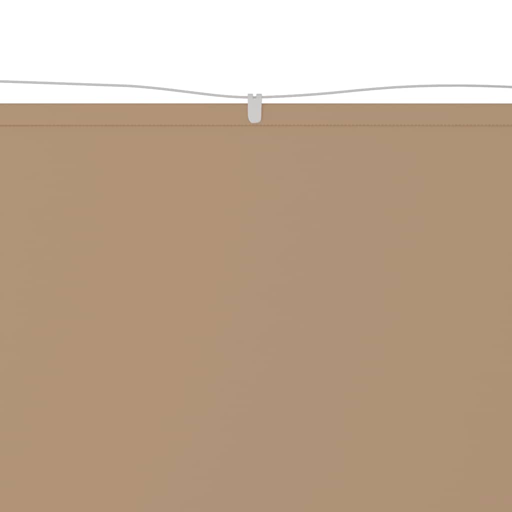 vidaXL Vertical Awning Taupe 140x800 cm Oxford Fabric