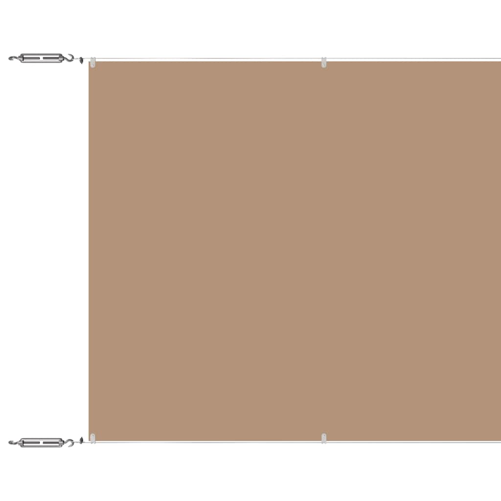 vidaXL Vertical Awning Taupe 180x1000 cm Oxford Fabric