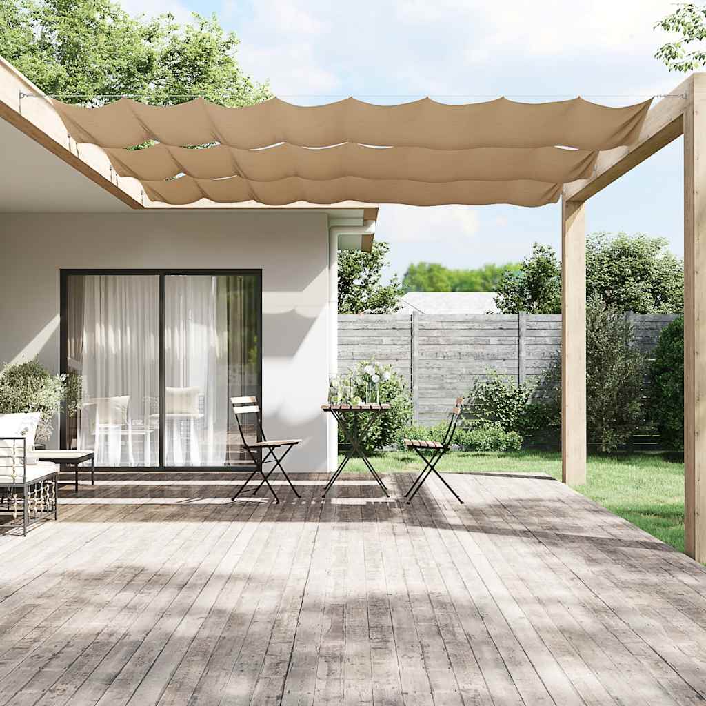 vidaXL Vertical Awning Taupe 180x1000 cm Oxford Fabric