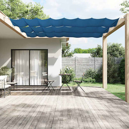 148446 vidaXL Vertical Awning Blue 60x420 cm Oxford Fabric