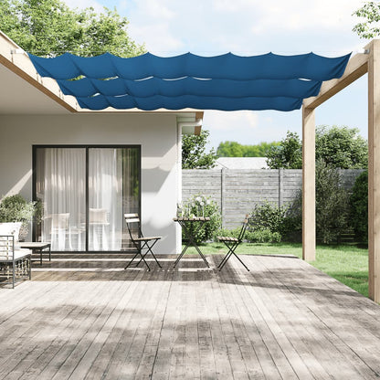 vidaXL Vertical Awning Blue 100x600 cm Oxford Fabric
