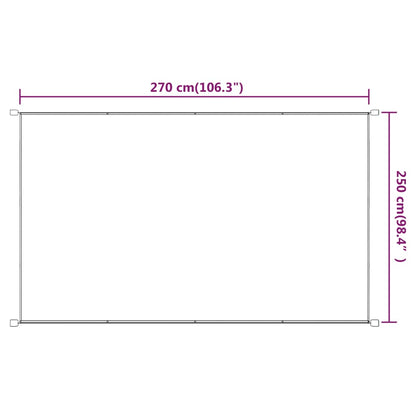 vidaXL Vertical Awning Blue 250x270 cm Oxford Fabric