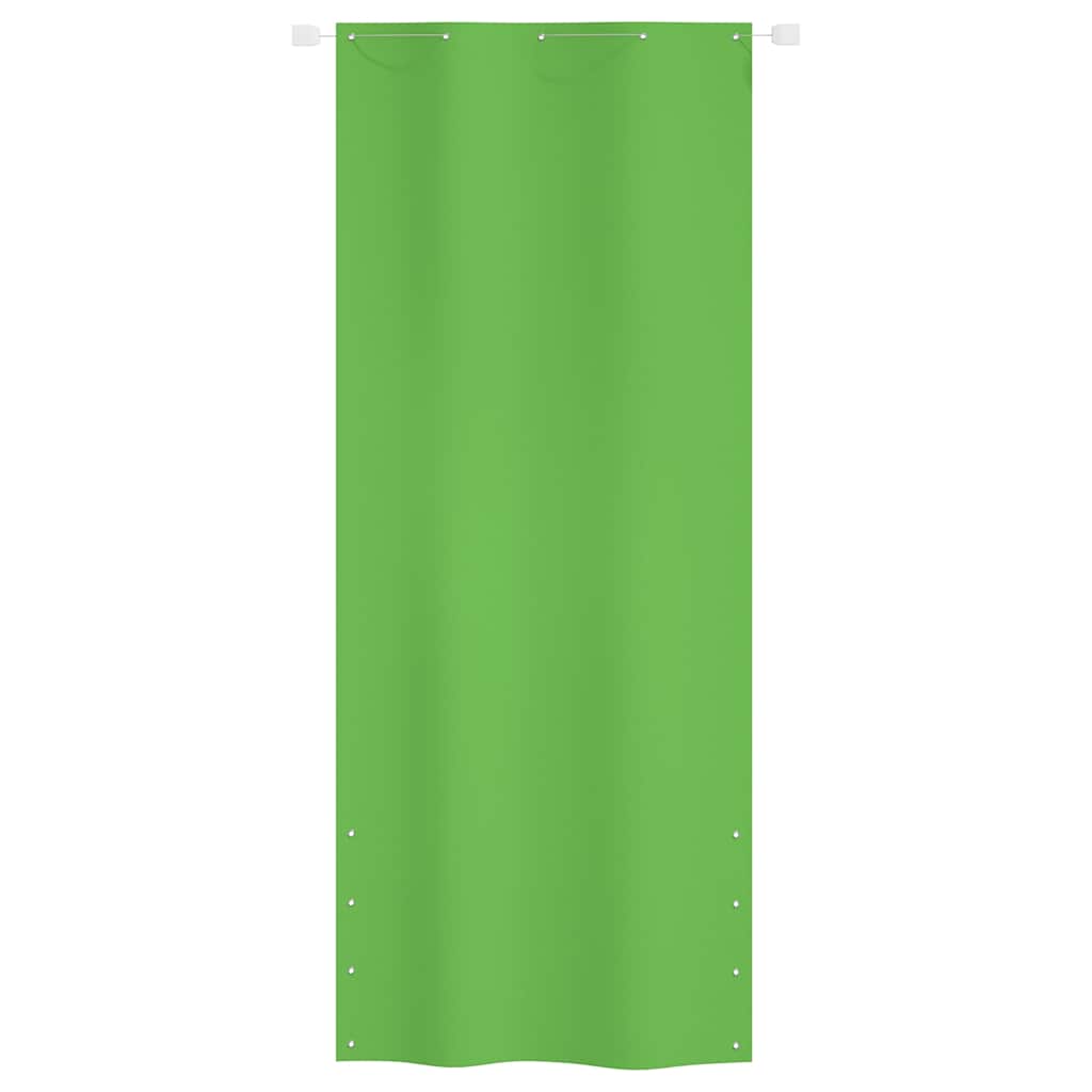 148514 vidaXL Balcony Screen Light Green 100x240 cm Oxford Fabric