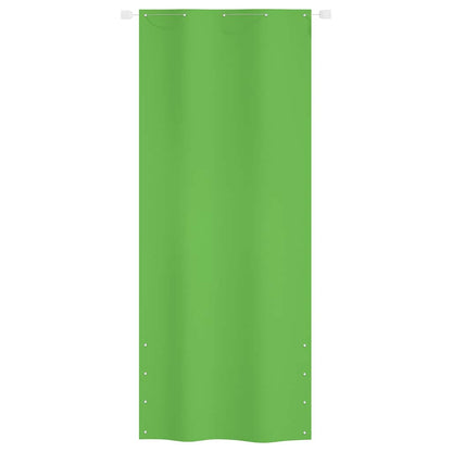148514 vidaXL Balcony Screen Light Green 100x240 cm Oxford Fabric