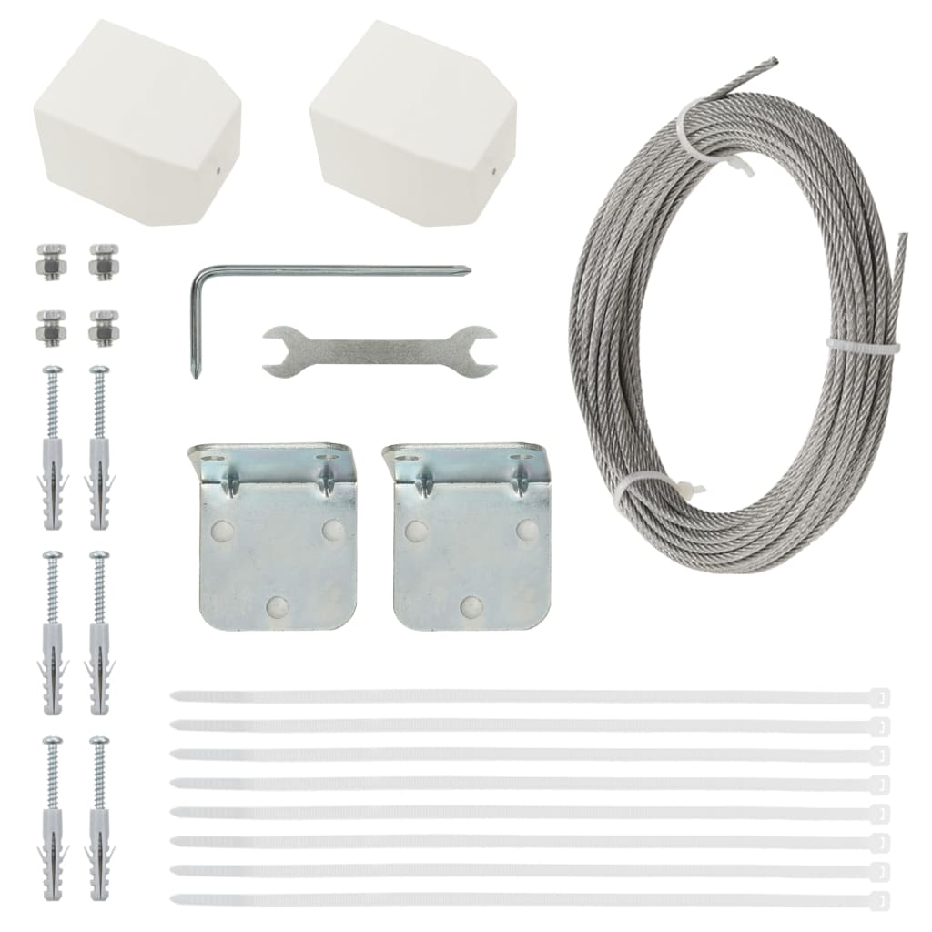 vidaXL Balcony Screen Light Green 160x240 cm Oxford Fabric