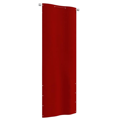 vidaXL Balcony Screen Red 80x240 cm Oxford Fabric