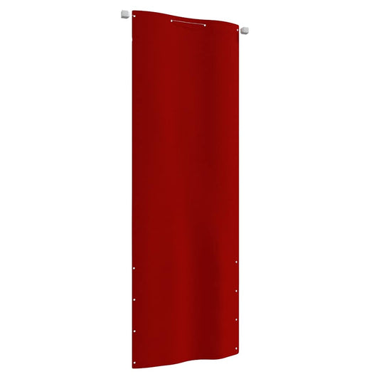 vidaXL Balcony Screen Red 80x240 cm Oxford Fabric