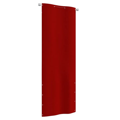 148543 vidaXL Balcony Screen Red 80x240 cm Oxford Fabric