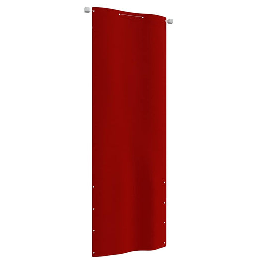 148543 vidaXL Balcony Screen Red 80x240 cm Oxford Fabric